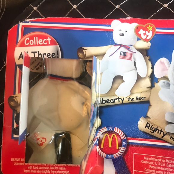1996 McDonald's Libearty Beanie Baby RARE - Picture 6 of 16